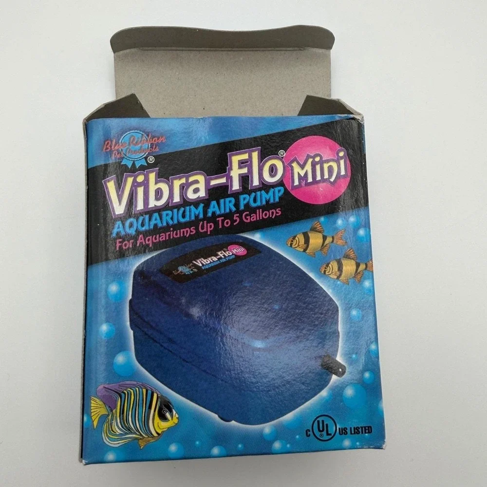 Blue Ribbon Vibra-Flo Mini Aquarium‎ Air Pump For Aquariums Up To 5 Gallons